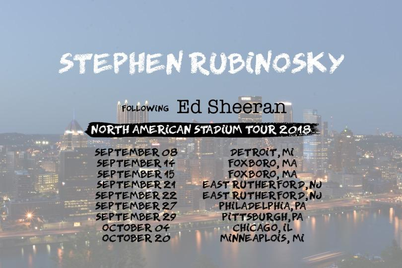 ed sheeran tour 2018